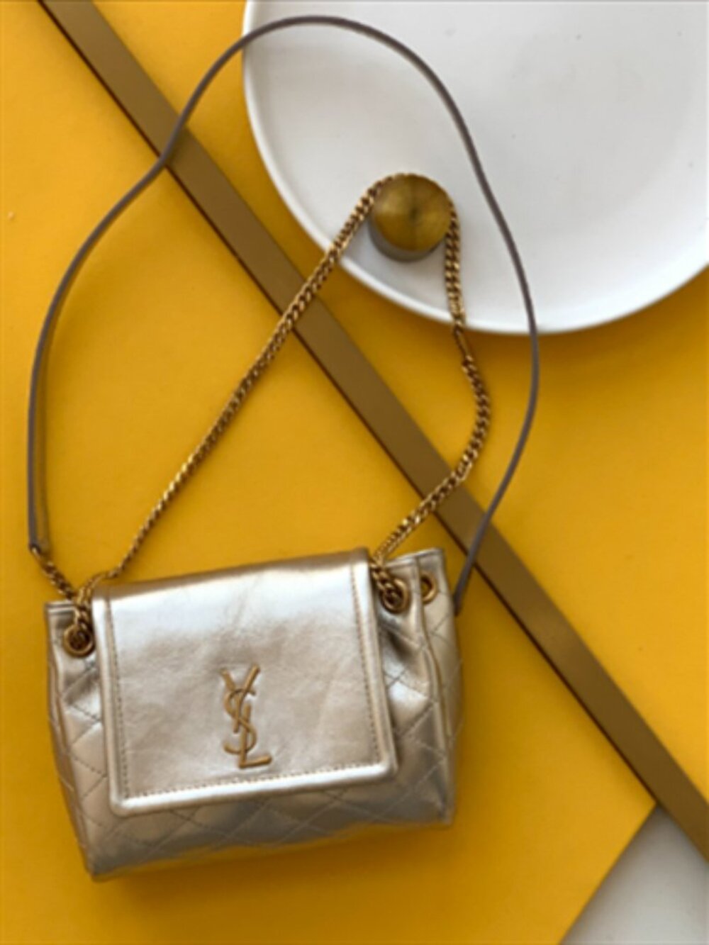 Yves Saint Laurent Gold Bag